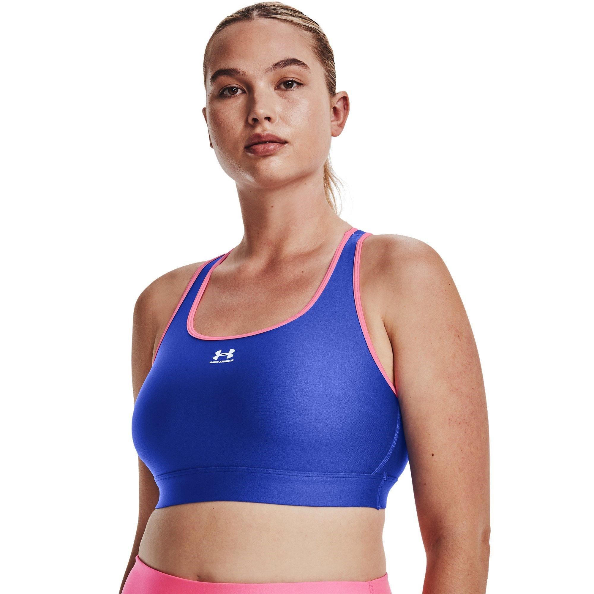 Under Armour UA HeatGear Armour Mid Padless Sports Bra Womens