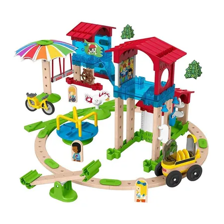 Fisher-Price Wunder Werker Schule mit Spielplatz, Baukasten