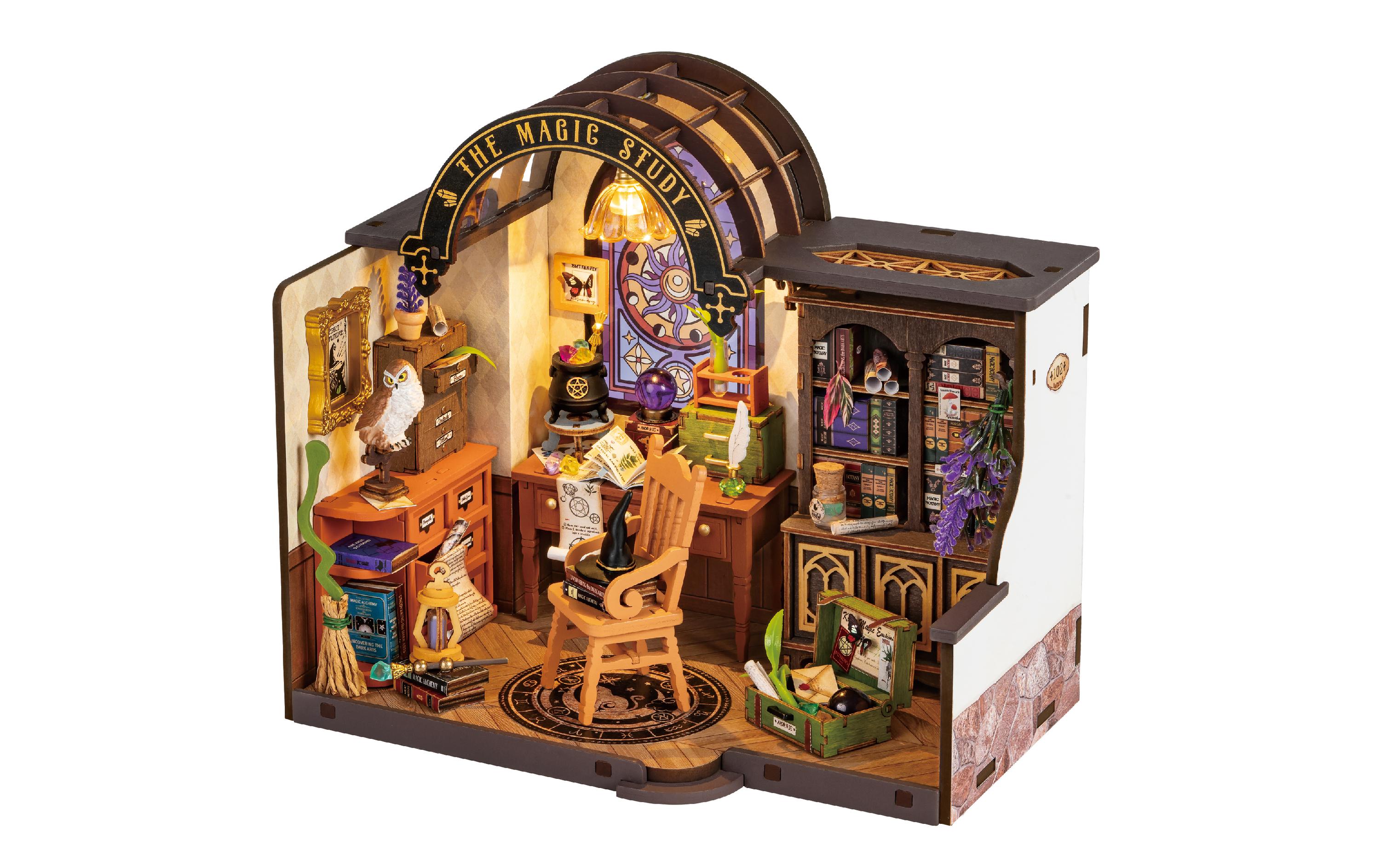 Bausatz The Magic Study 267-teilig3D-Puzzle aus lasergeschnittenen Holzteilen
