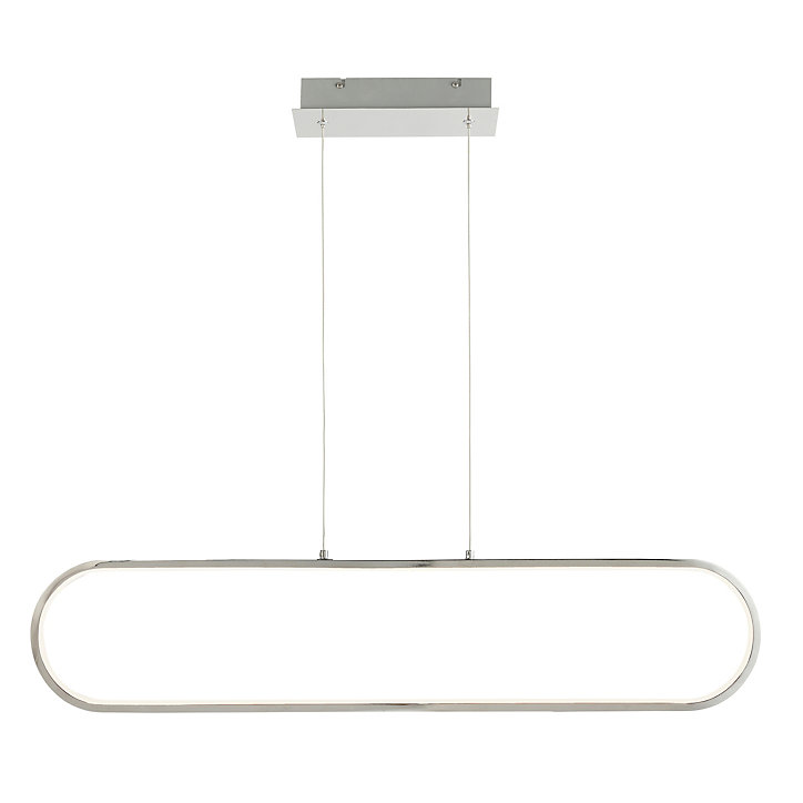 Suspension Papua LED intégrée 2400lm 41W ⌀10xL.90xH.110cm chrome Goodhome