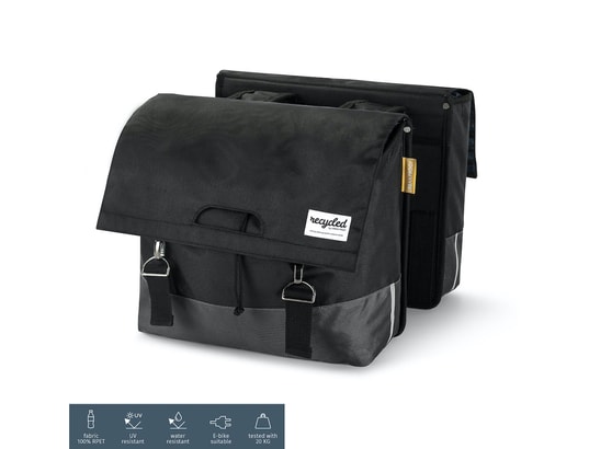 URBAN PROOF - Vélo avec assistance électrique Sacoches à vélo recyclé 40l noir gris