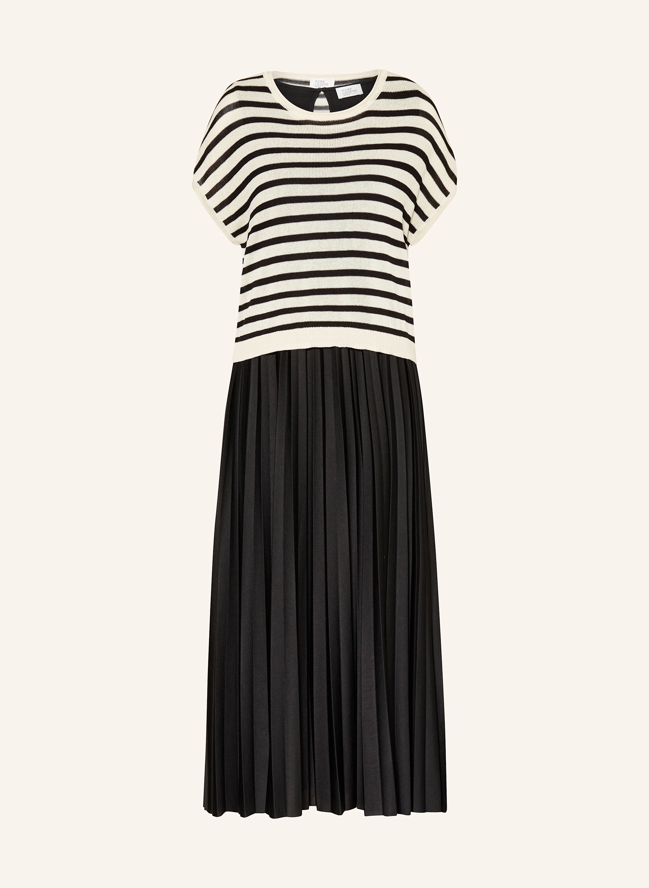 ROBE LÉGÈRE Set: Strickshirt und Plisseekleid