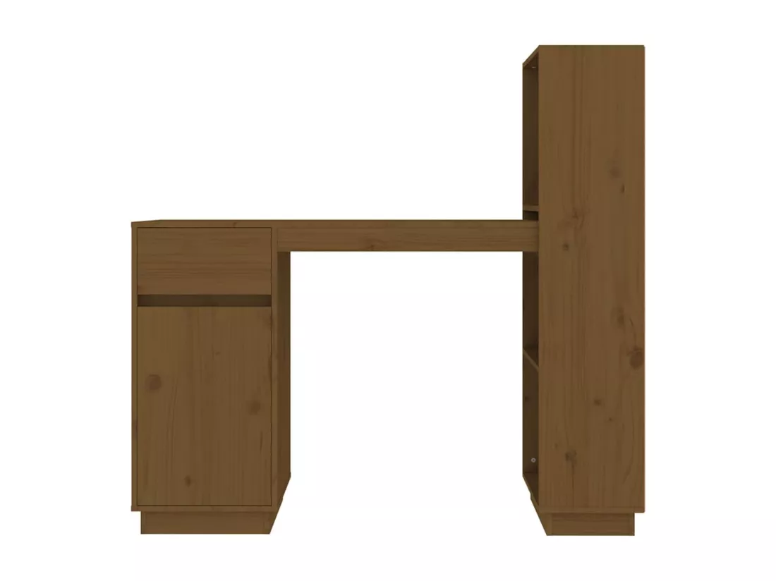Bureau Marron miel 110x53x117 cm Bois massif de pin