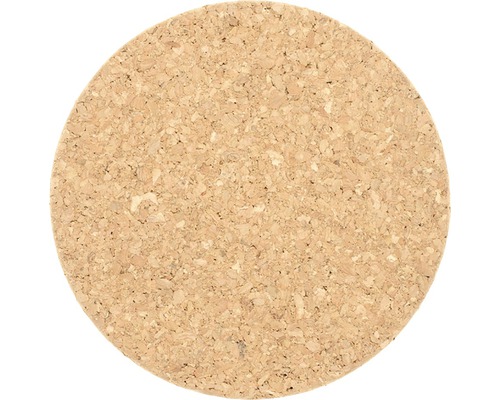 Kurken onderzetters, rond, 10 cm, 6 stuks