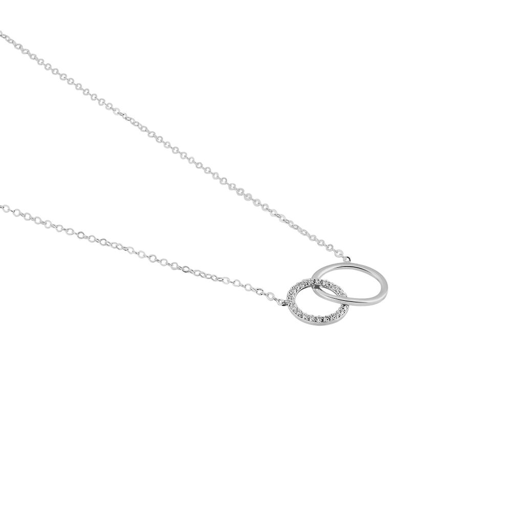 Collier Or Blanc Nesrine Oxydes