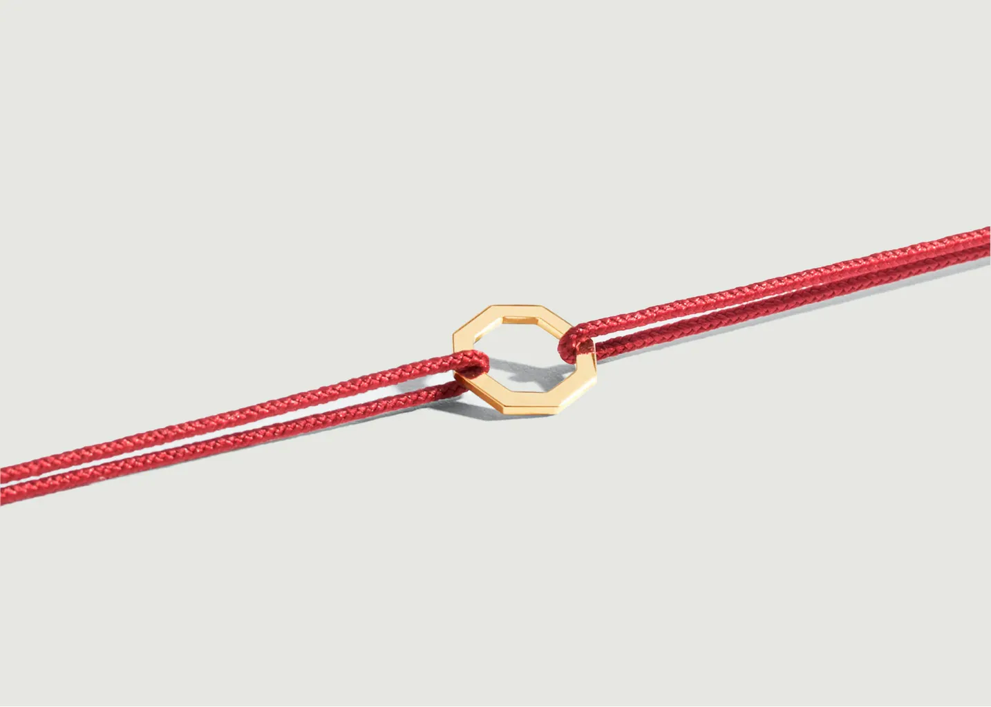 Bracelet Petit Octogone Sur Cordon JEM
