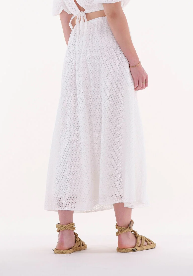 NA-KD witte na-kd maxirok anglais maxi skirt