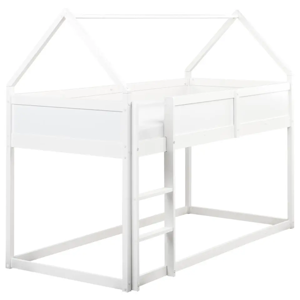 DIENNE - Kinderbed - Wit - 90 x 200 cm - Dennenhout