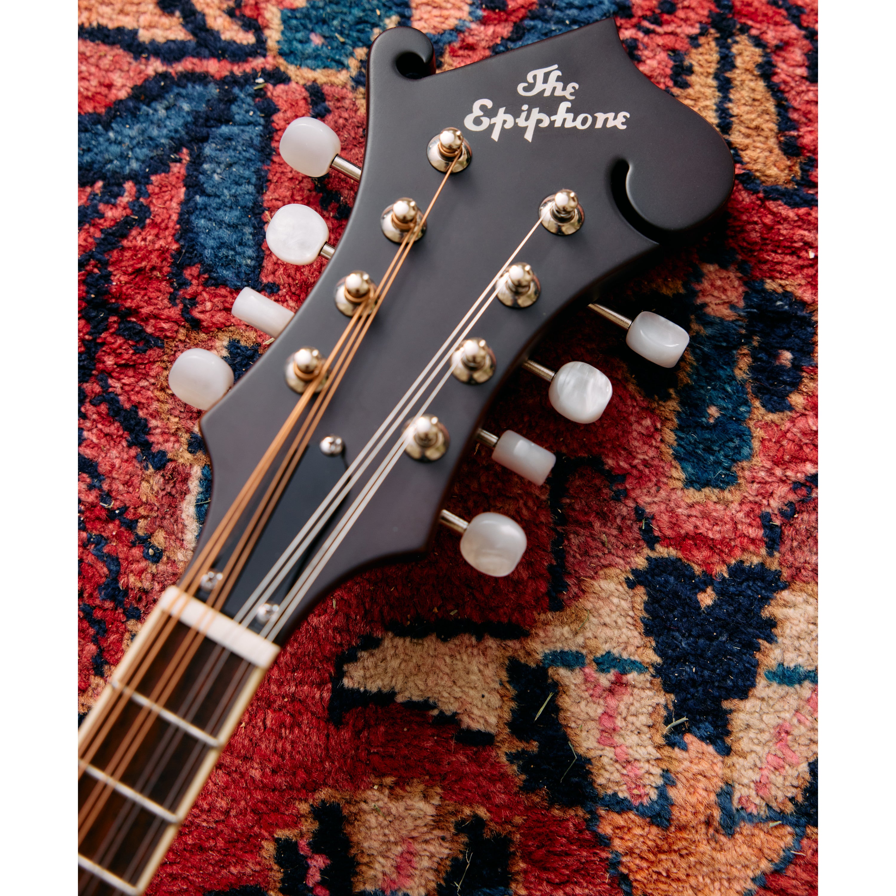 Epiphone F-5 Studio Vintage Sunburst Satin F-stijl mandoline met premium gigbag