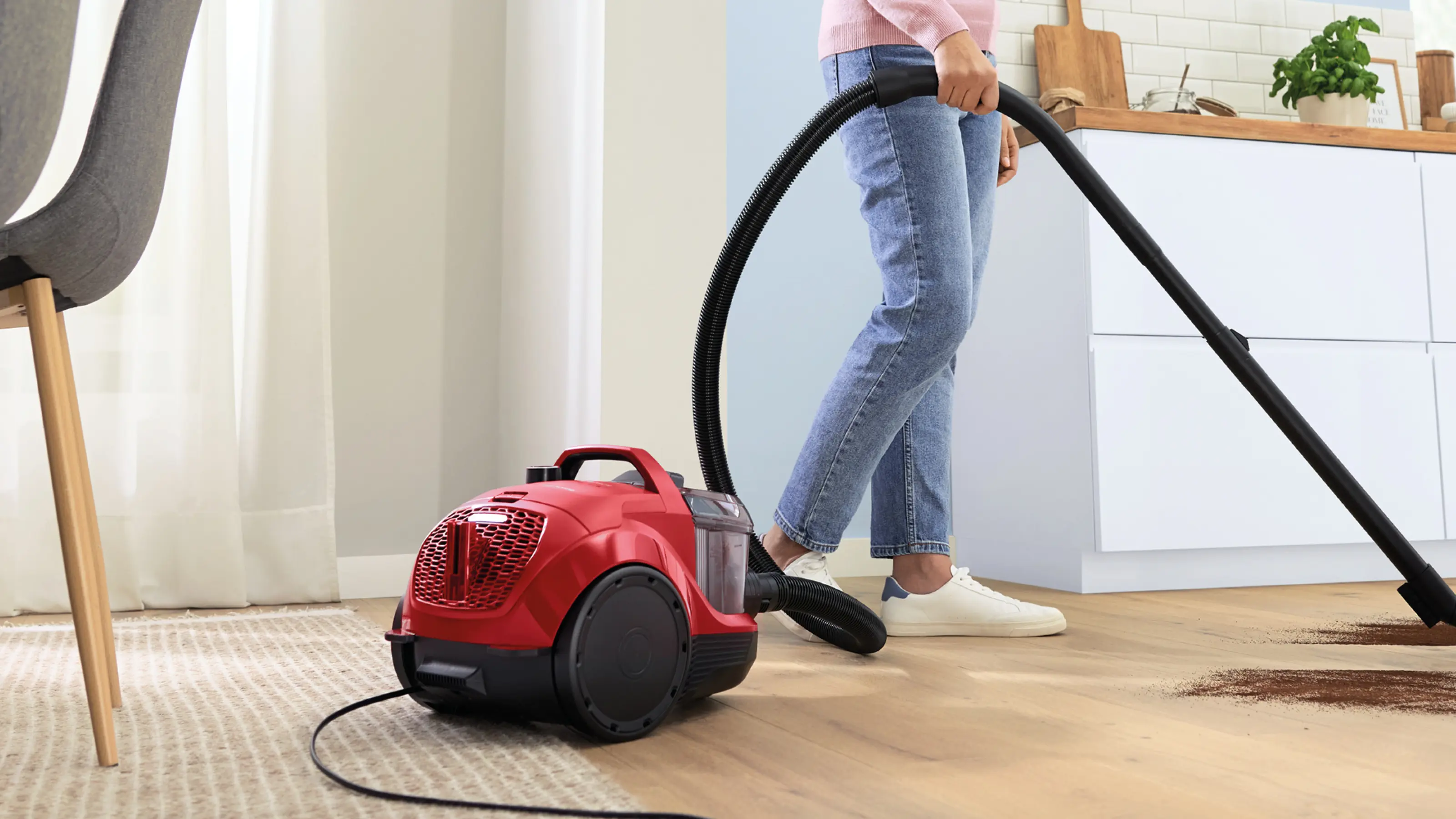 Serie 4 Stofzuiger zonder zak Rood
