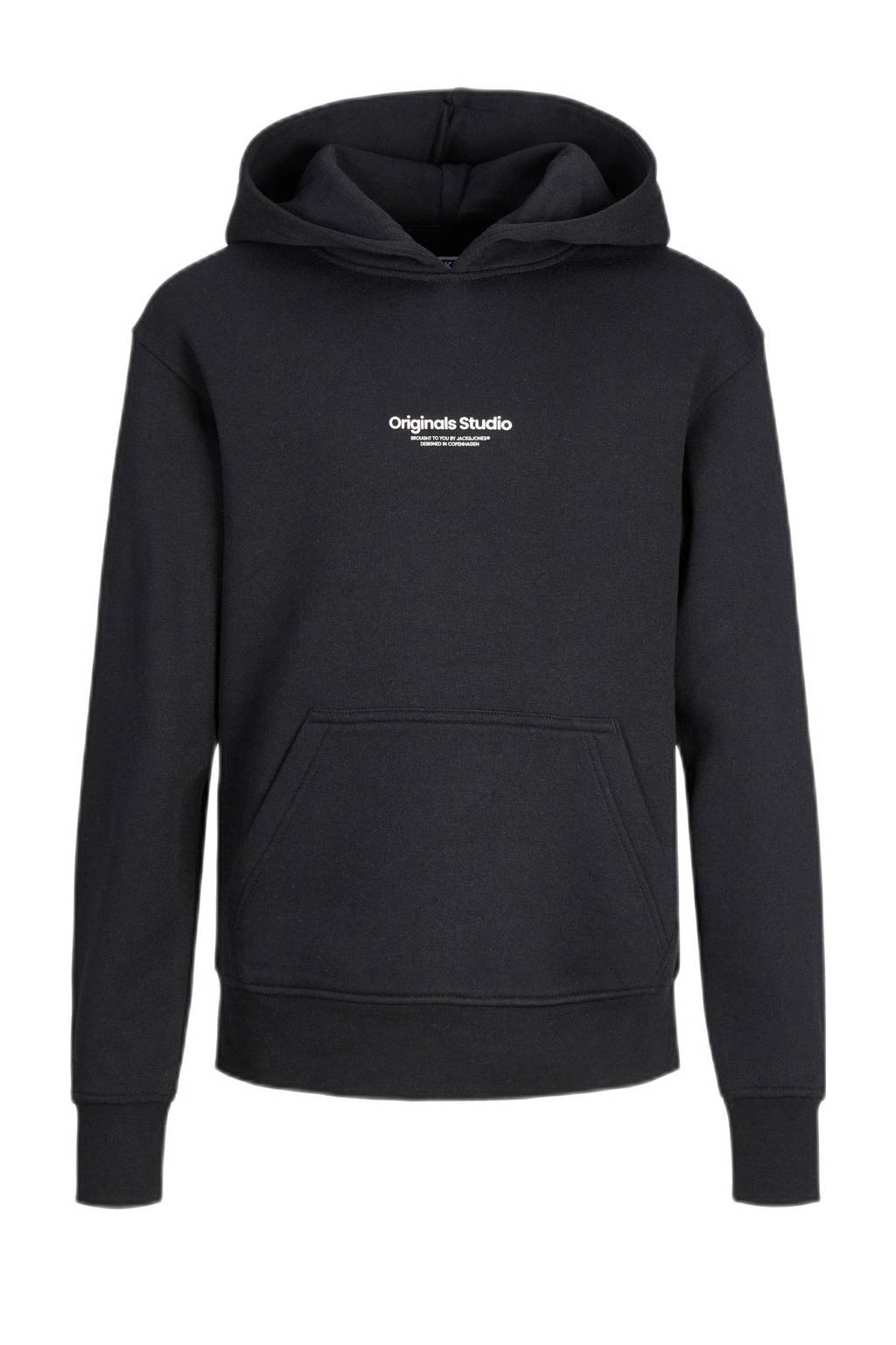 JACK & JONES hoodie JORVESTERBRO met tekst zwart