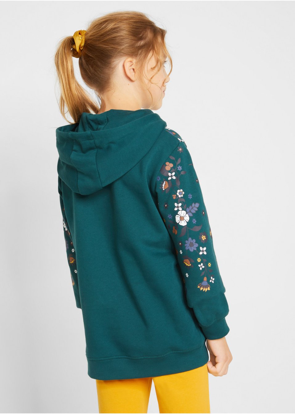 Sweat-shirt fille à capuche coton