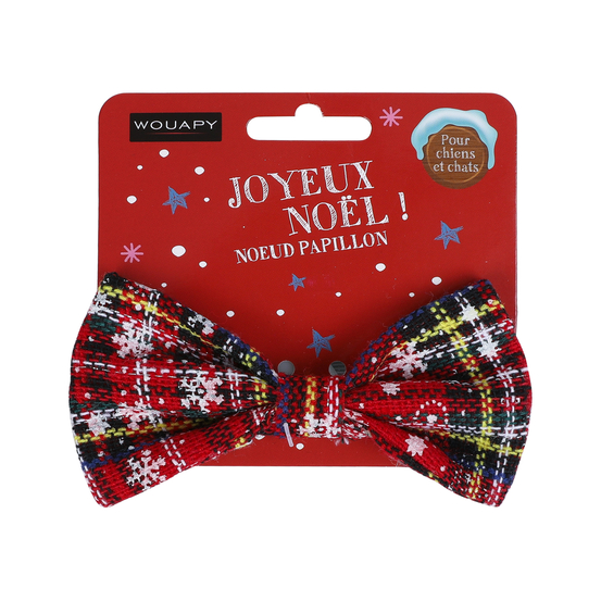 Nœud papillon noël 11x5.5cm pour chien et chat