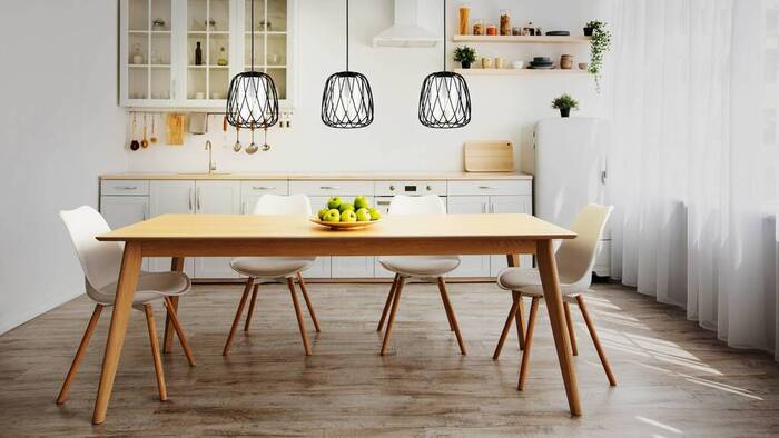 Eglo Floresta langbordspendel sort/glas L89 x H110 cm