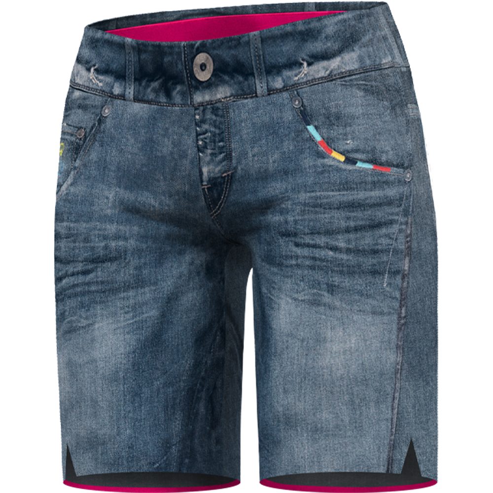 Crazy Wonder Magic Short Damen print light jeans