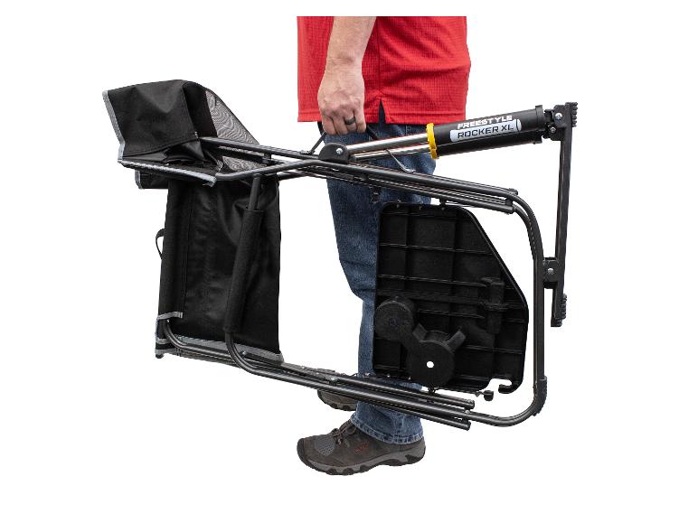 Freestyle Rocker XL™ Campingstoel met schommelfunctie en zijtafel