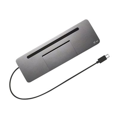 i-Tec USB-C Metal Ergonomic 4K - Station d'accueil - USB-C / Thunderbolt 3 - VGA, HDMI, DP - GigE