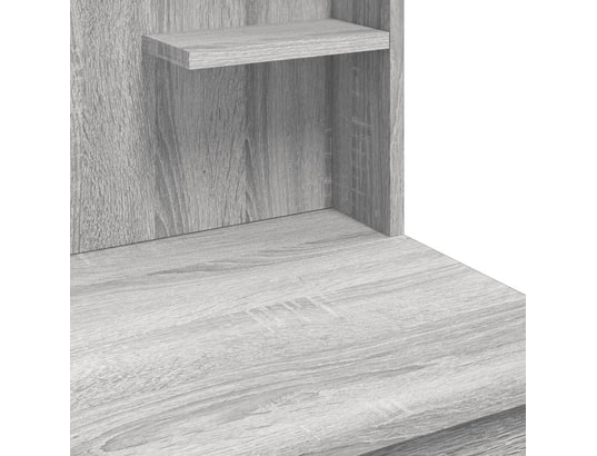 VIDAXL - Coiffeuse avec lumières led sonoma gris 96x40x142 cm