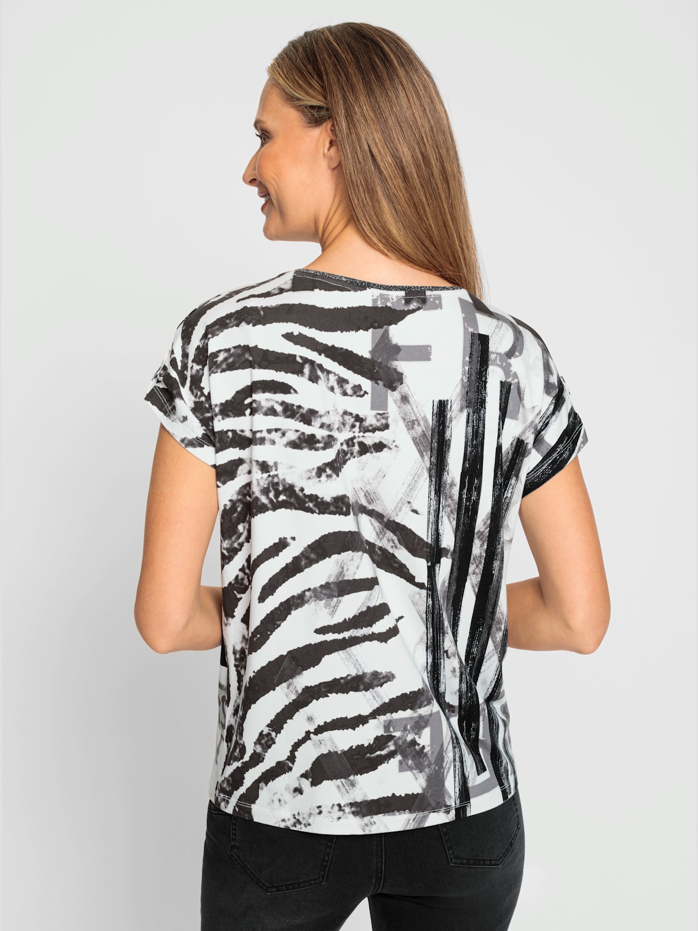 T-shirt imprimé détails brillants
