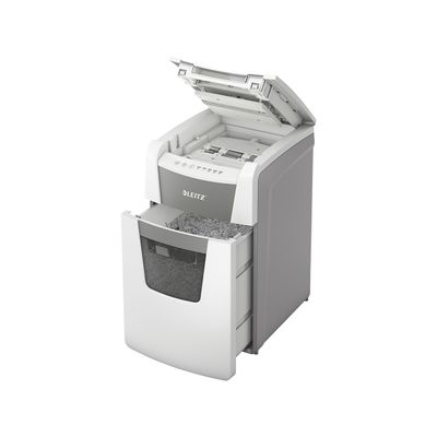 Leitz IQ AutoFeed Office 150 P5 - destructeur de documents coupe croisée microparticules - 150 feuilles - Corbeille 44 litres