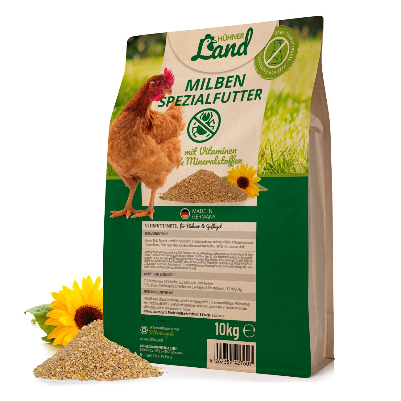 HÜHNER Land Milben Spezialfutter 10kg