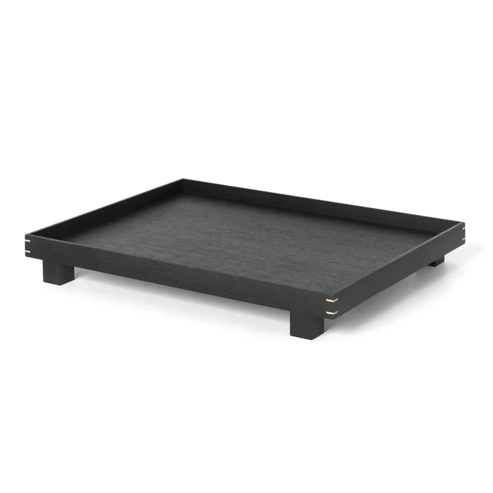 Ferm Living - Bon Holztablett, large / schwarz