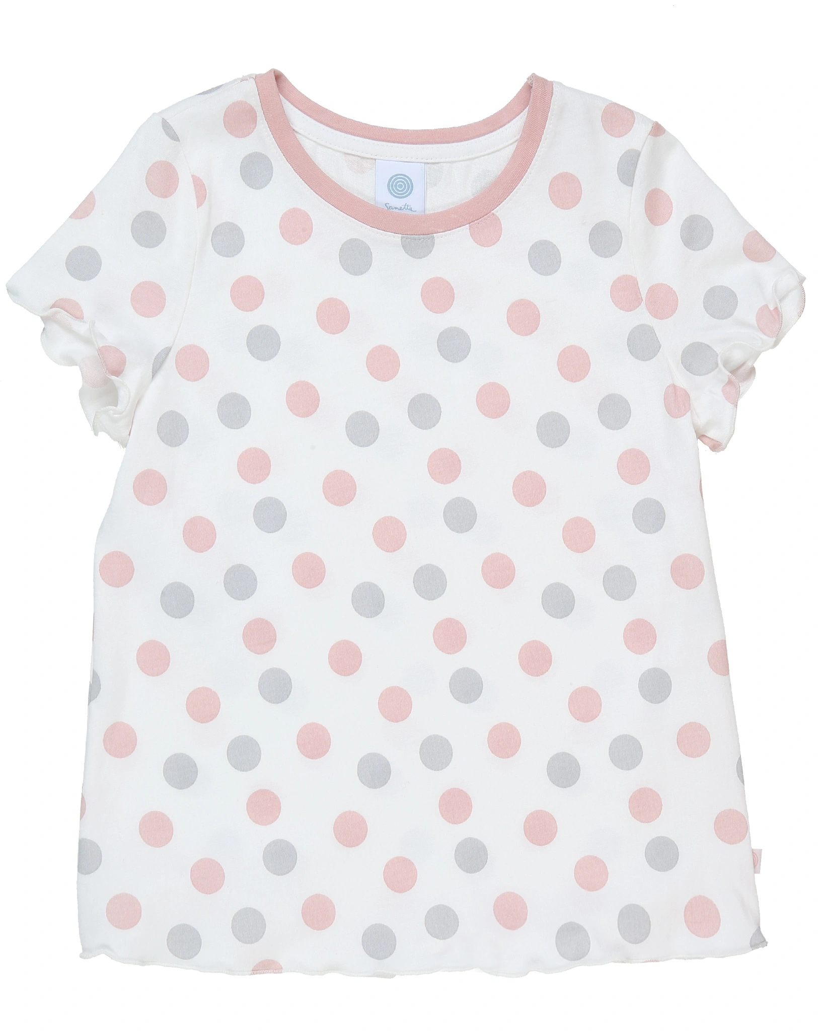 Schlafanzug NEW BASIC DOTS kurz in beige