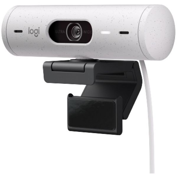 Logitech BRIO 500 FullHD 30fps Type-C Branca - 960-001428