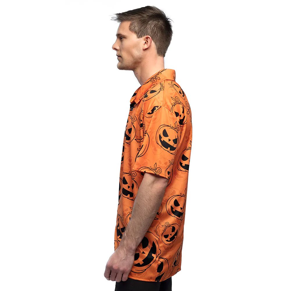 Halloween Blouse Heren Pompoen