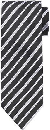 Suitable Stropdas Streep Zwart TI22-black kopen