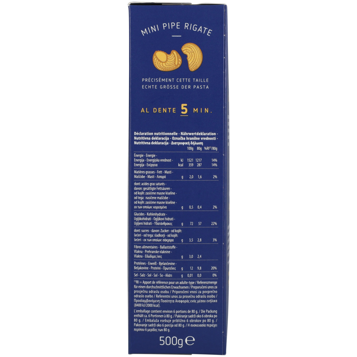 Barilla Piccolini Pipe Rigate