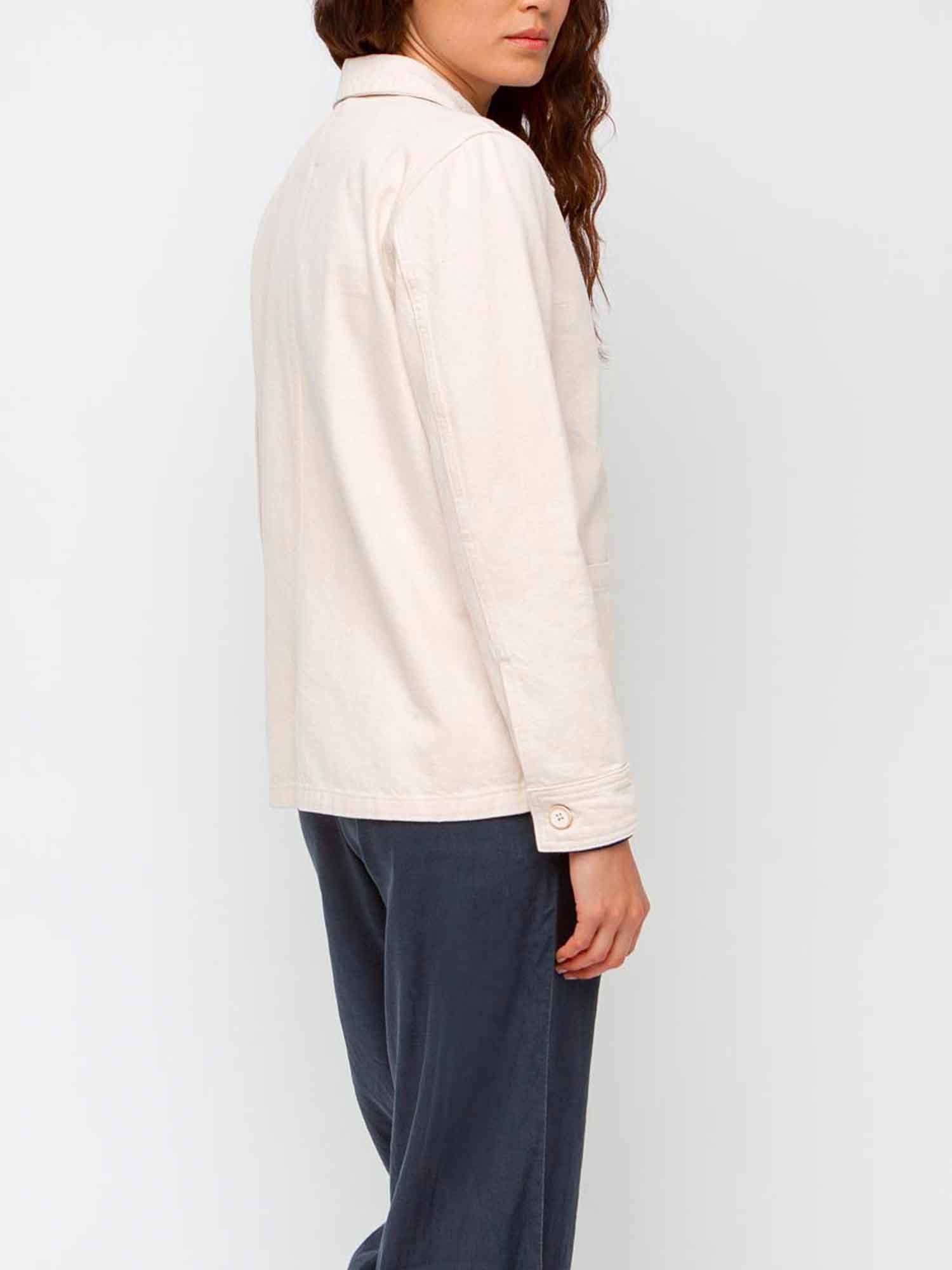 Veste Femme  Coton Biologique Blanc Cassé