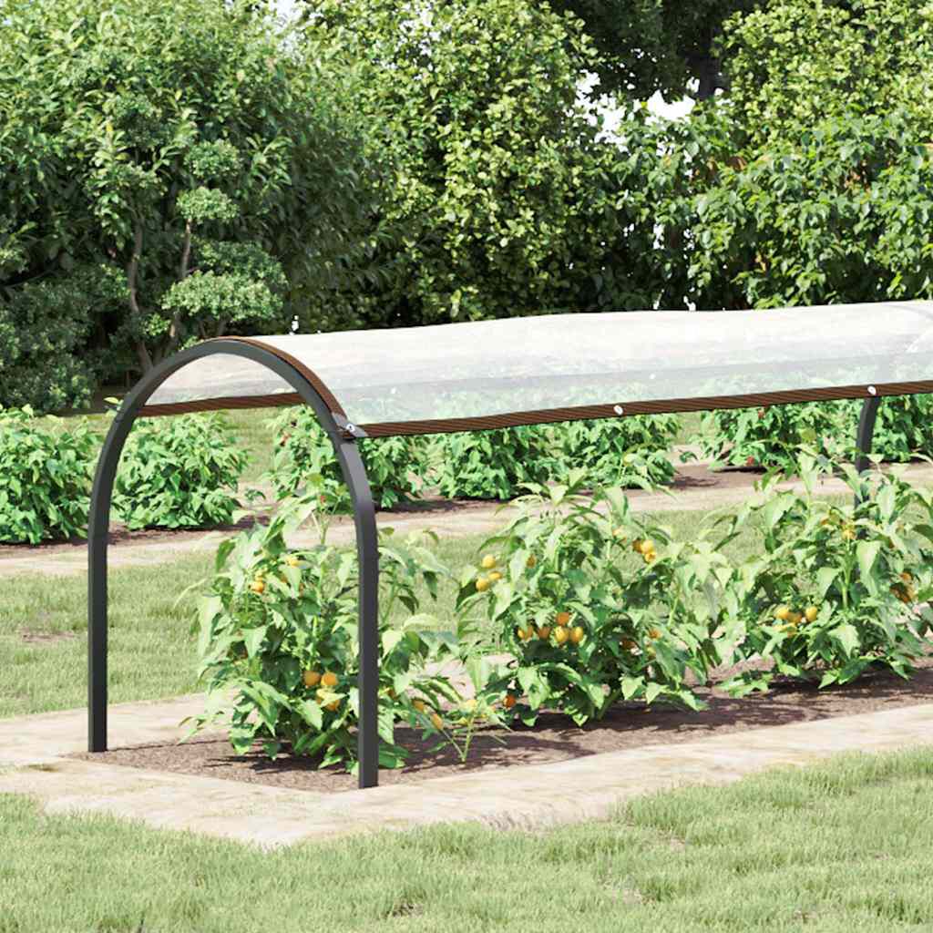 vidaXL Transparant zeil met ogen 1x10 m polyethyleen