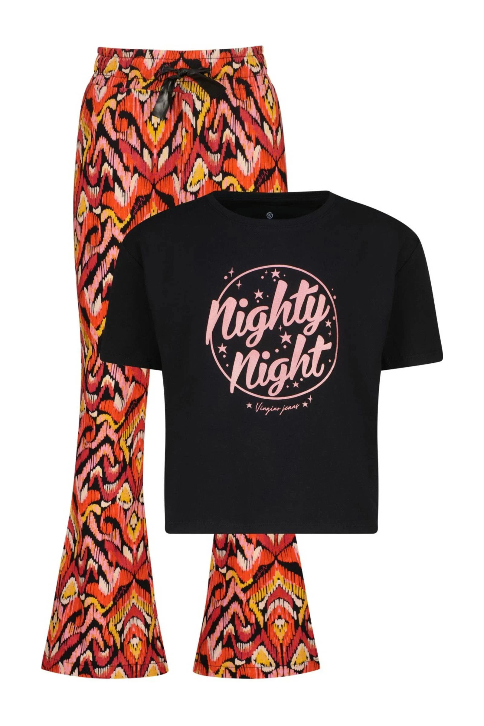 Vingino pyjama Wanda oranje/zwart