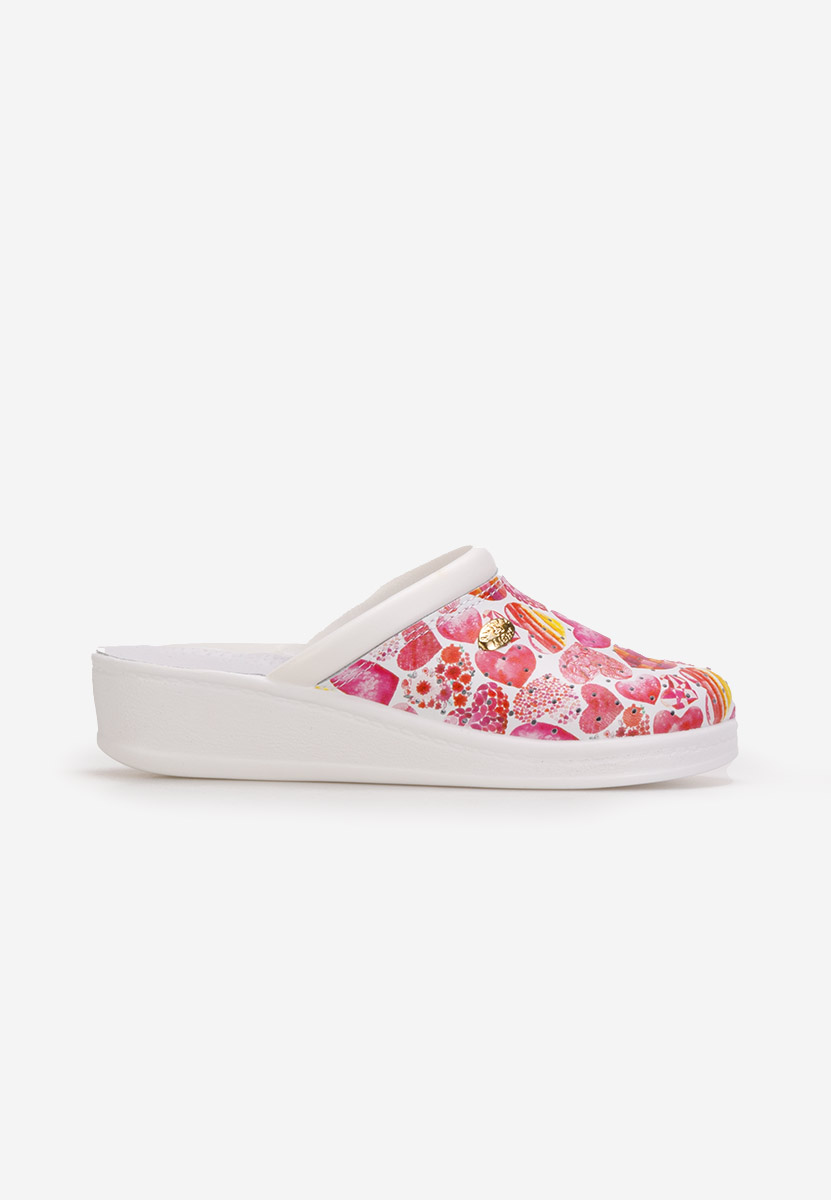 Sabots en cuir naturel multicolores Mecosta