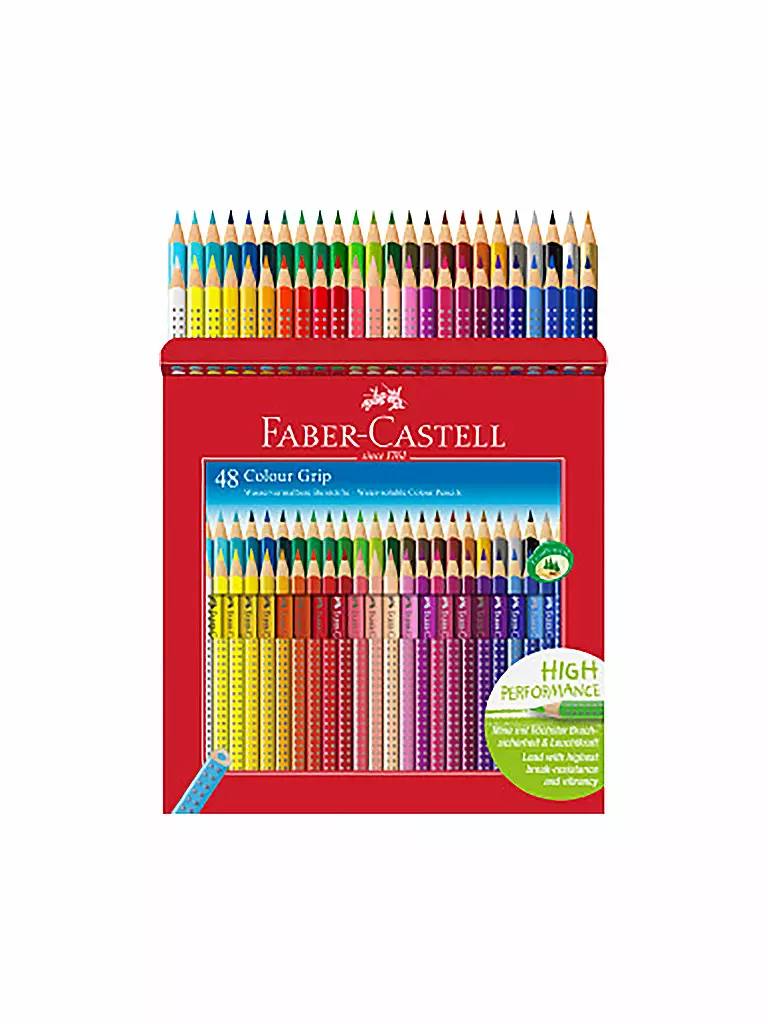 FABER-CASTELL Colour Grip Buntstift, 48er Kartonetui keine Farbe