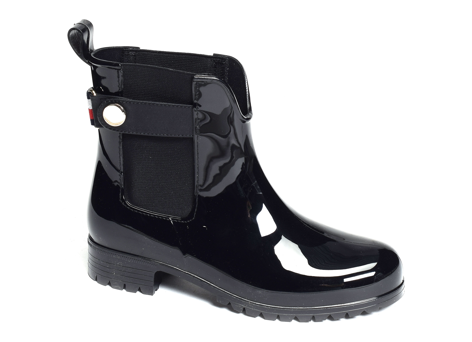 Ankle rainboot with metal detail 6777 noir