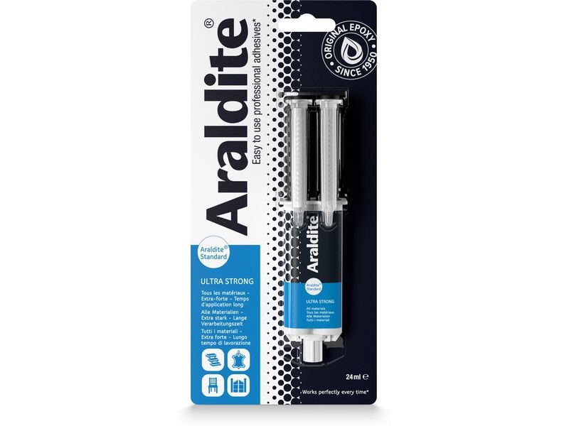 Araldite Zweikomponentenkleber Standard Ultra Strong 24 ml Universeller 2-Komponenten-Klebstoff