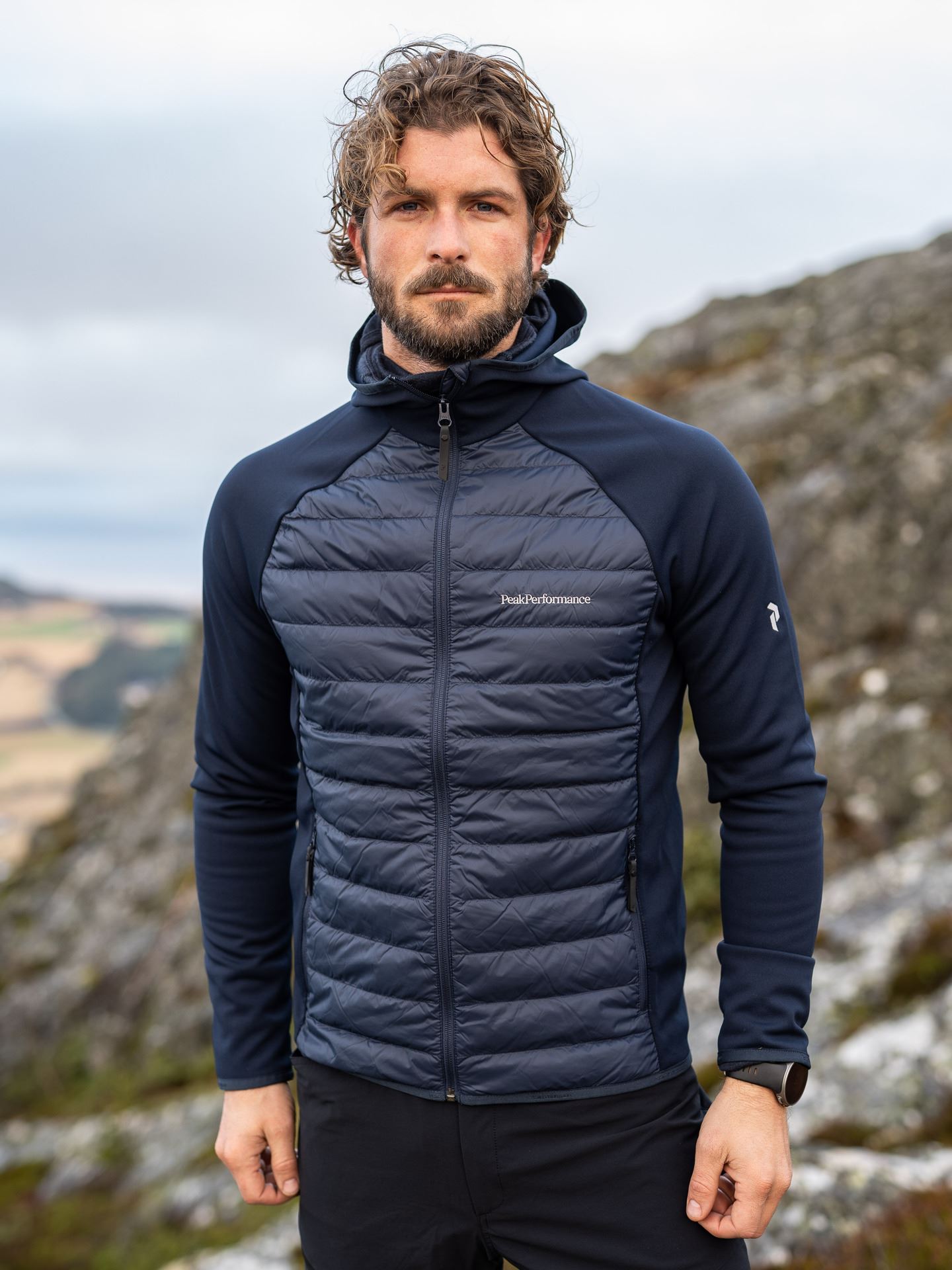 Down Hybrid Hood Jacket