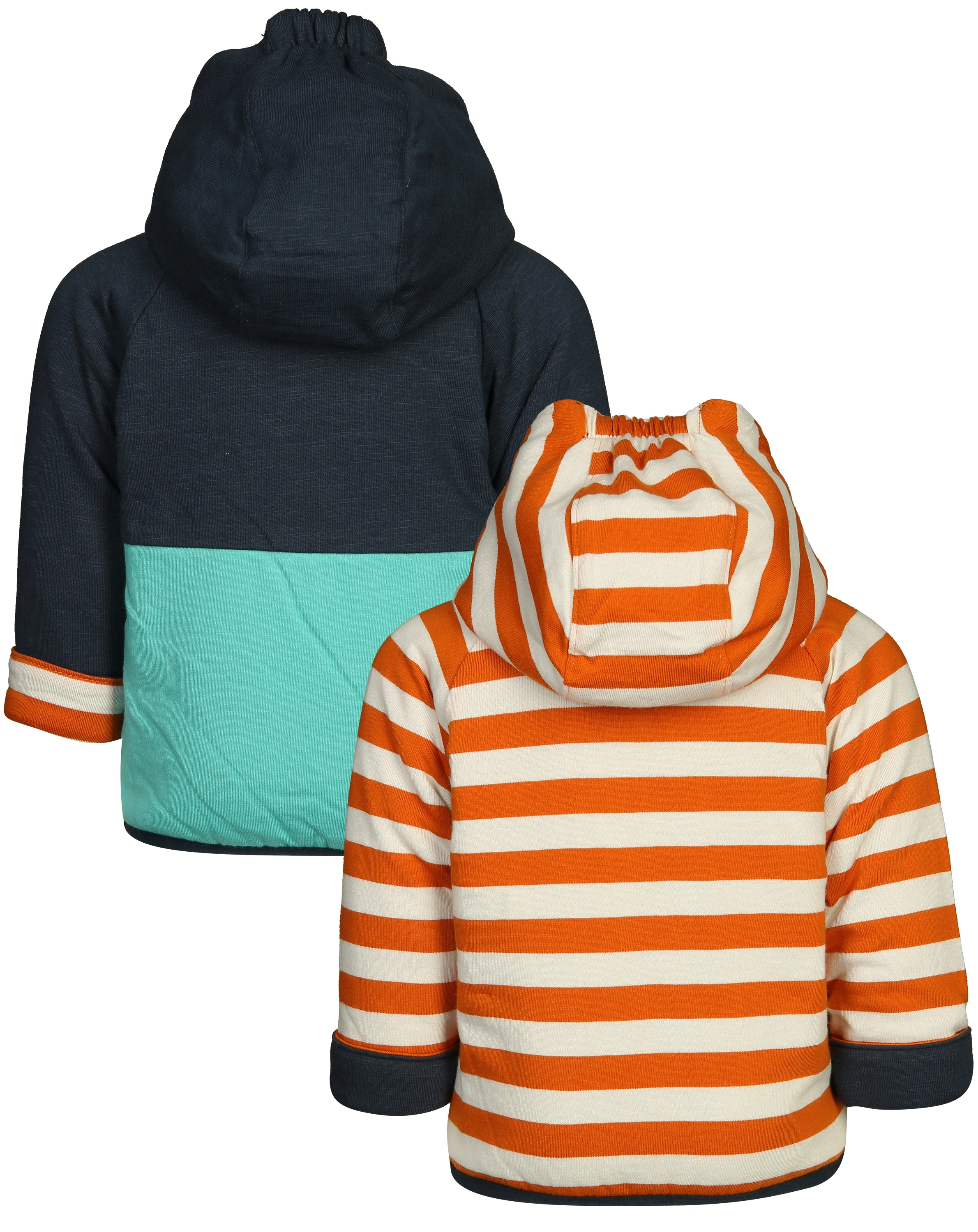 Wende-Jacke ZEBRA in blau/orange