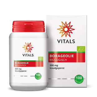 Vitals Borageolie Biologisch Capsules 100ST