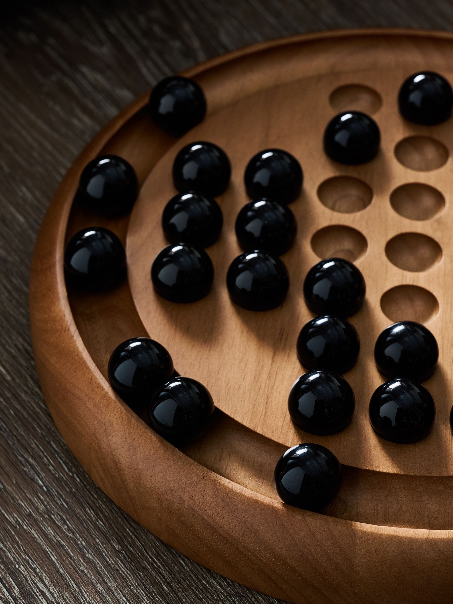 Houten Solitaire Set