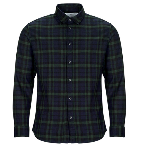 Selected - SLHSLIMOWEN-FLANNEL SHIRT LS NOOS - Marine