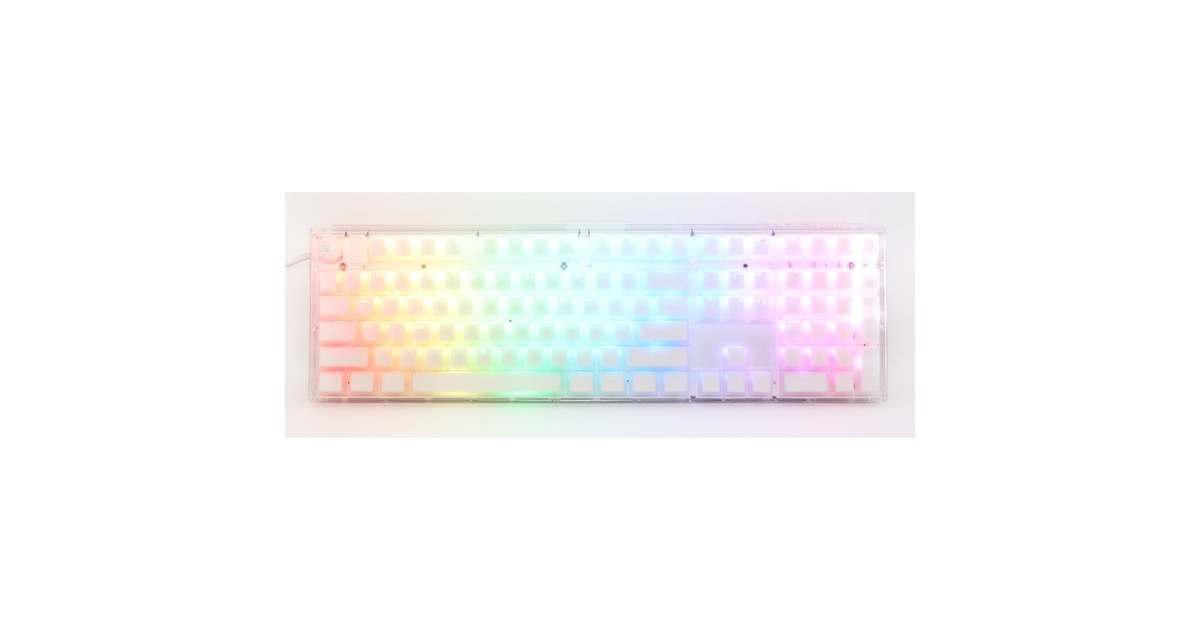 DuckyOne 3 Aura White, toetsenbord  (Wit, US lay-out, Cherry MX Speed Silver, ABS Double Shot, hot swap)