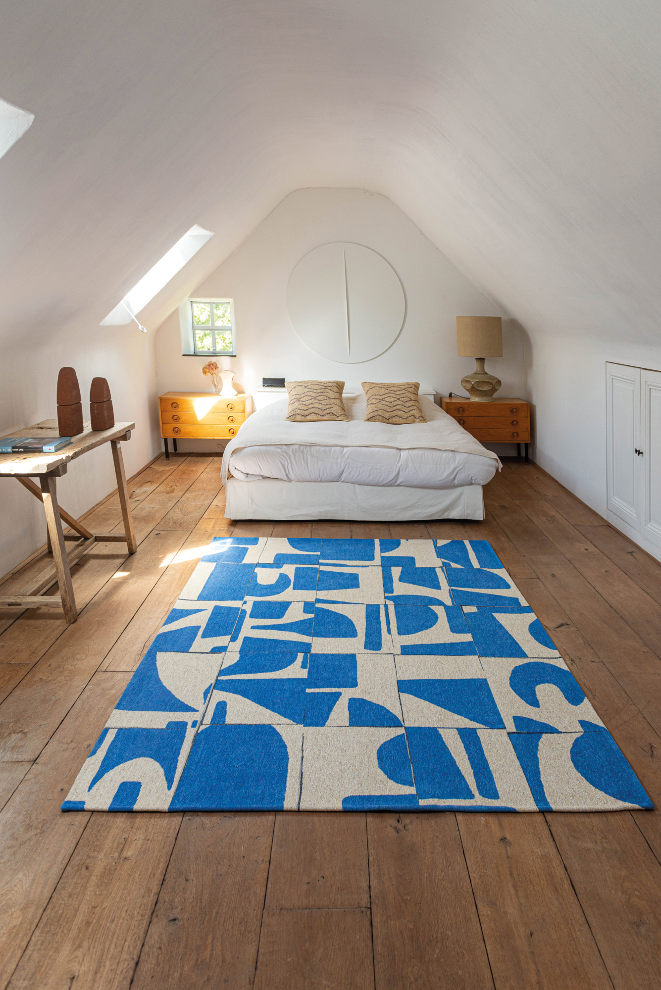 Ecorugs vloerkleed Papercut blauw 80x250 cm