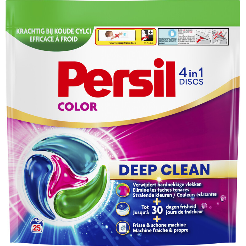 Persil Deep clean 4 in 1 discs capsules kleur