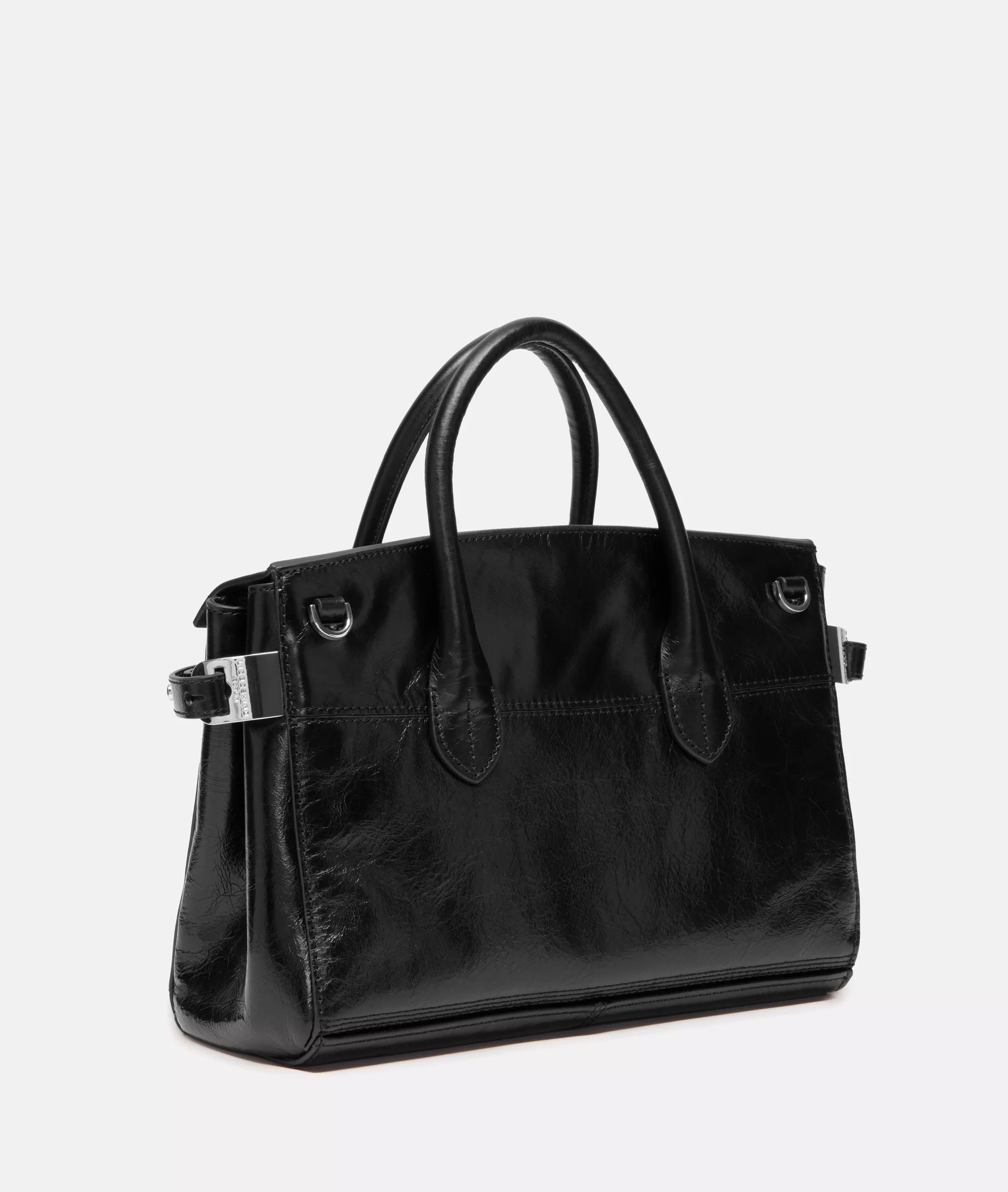 Archive Gloria Satchel M Spacious handbag made of shiny leather