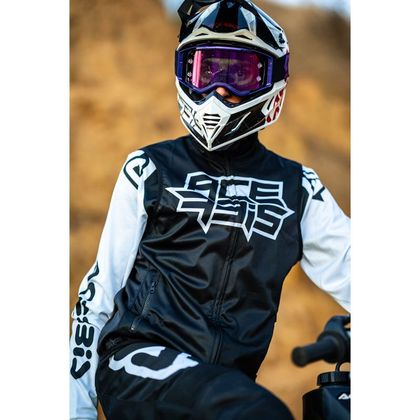 Veste Acerbis SOFTSHELL MX LINEAR - Noir / Blanc