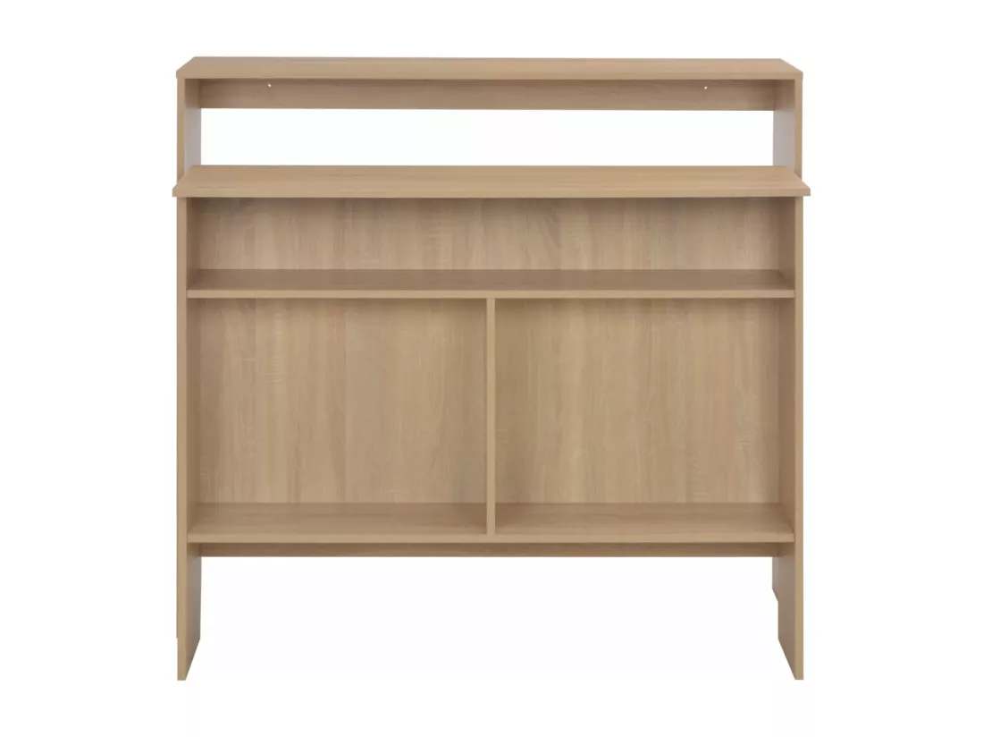Table de bar avec 2 dessus de table Chêne 130 x 40 x 120 cm
