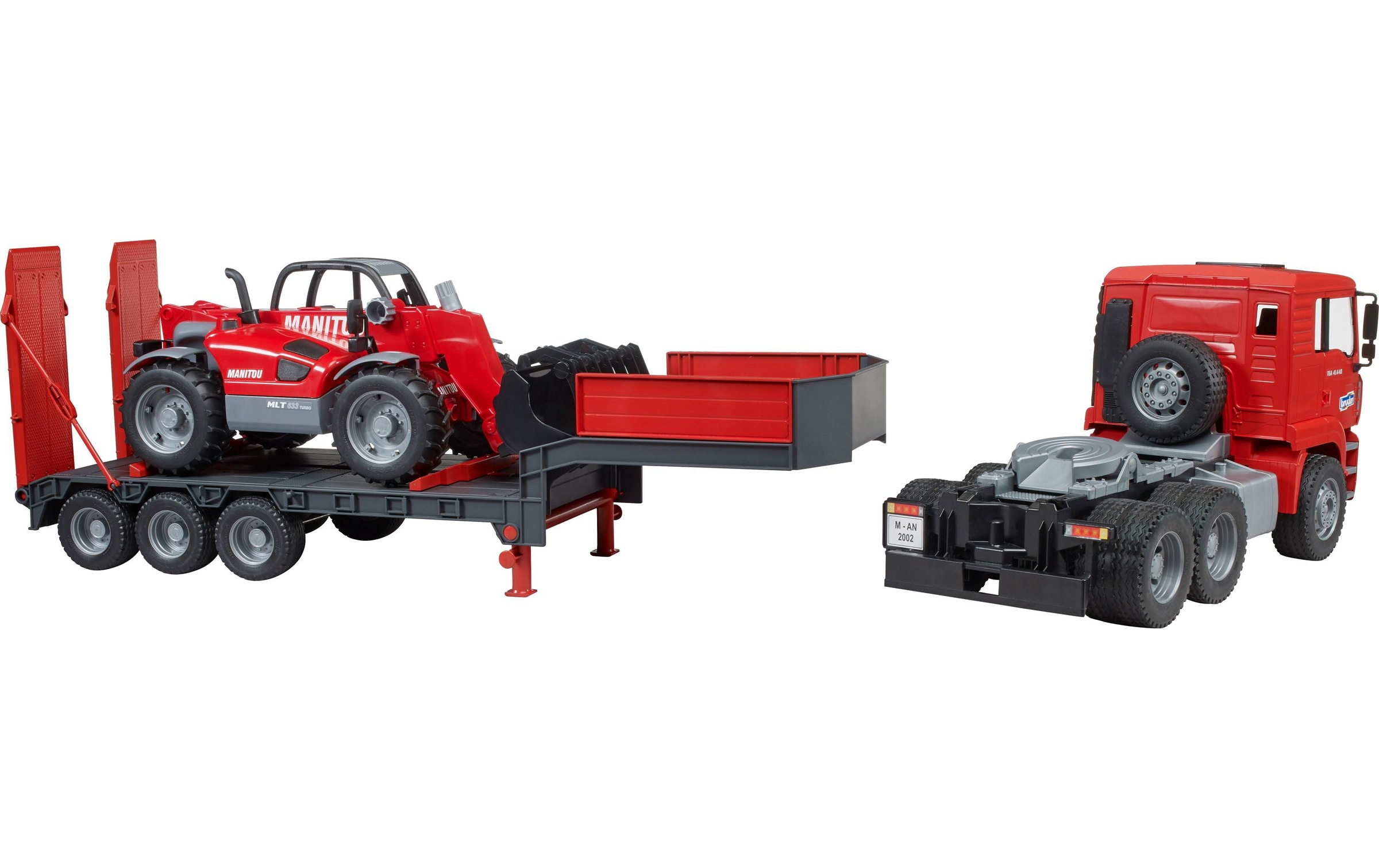 Bruder® Spielzeug-LKW »MAN LKW mit Tieflader« Nutzfahrzeug
